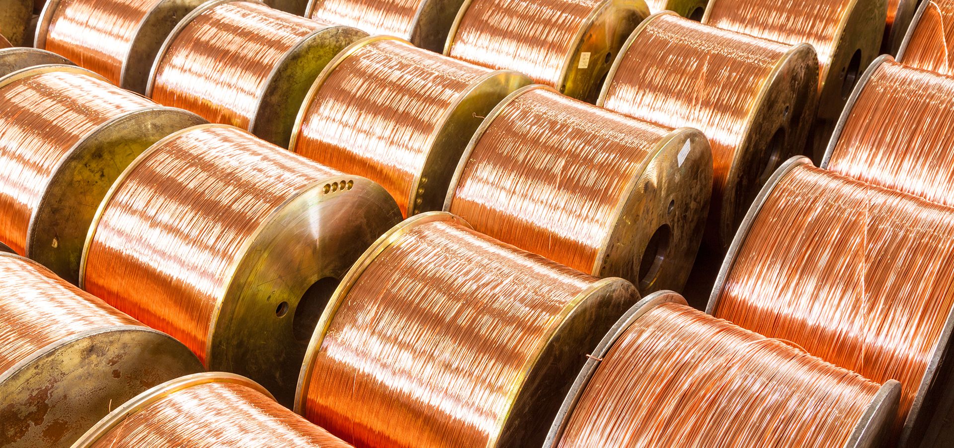Copper wire spools