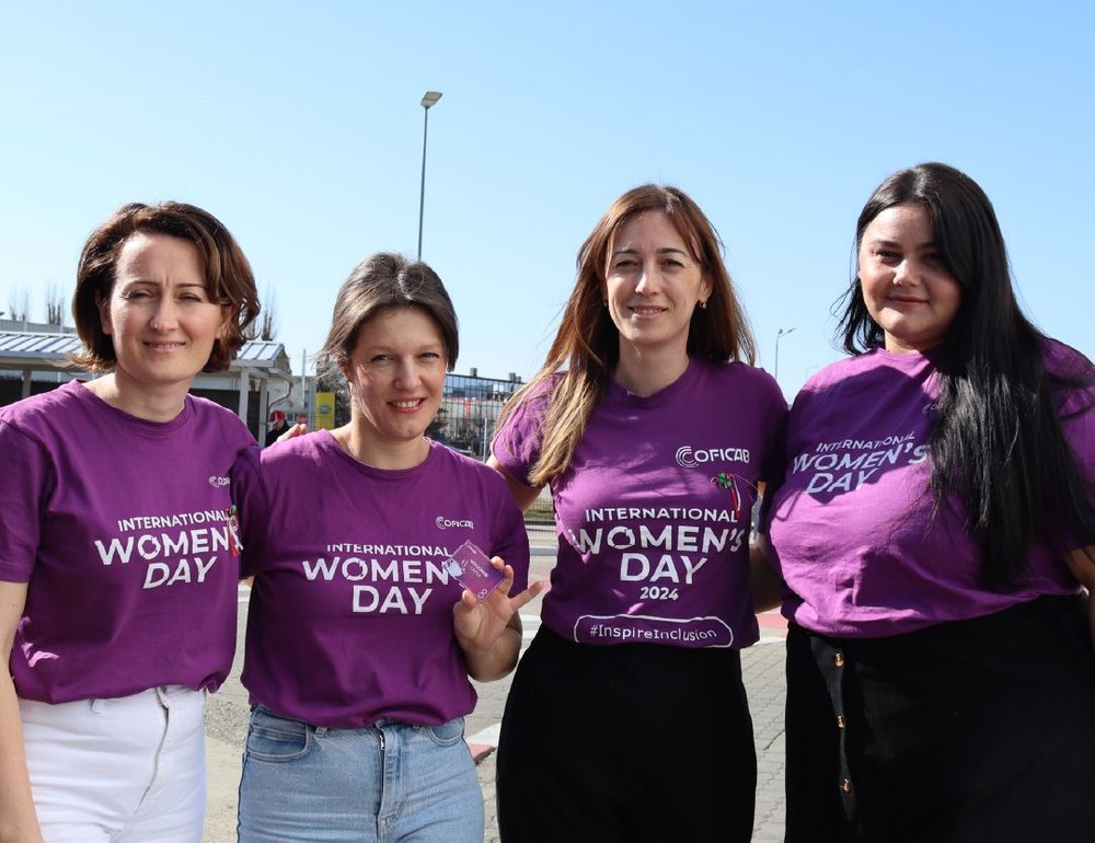 Colleagues celebrating International Women's Day