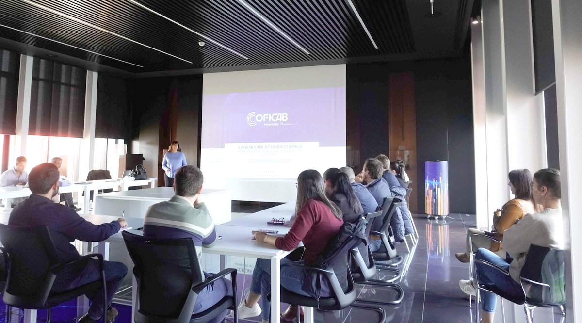 COFICAB colleagues in a Code of Conduct training session